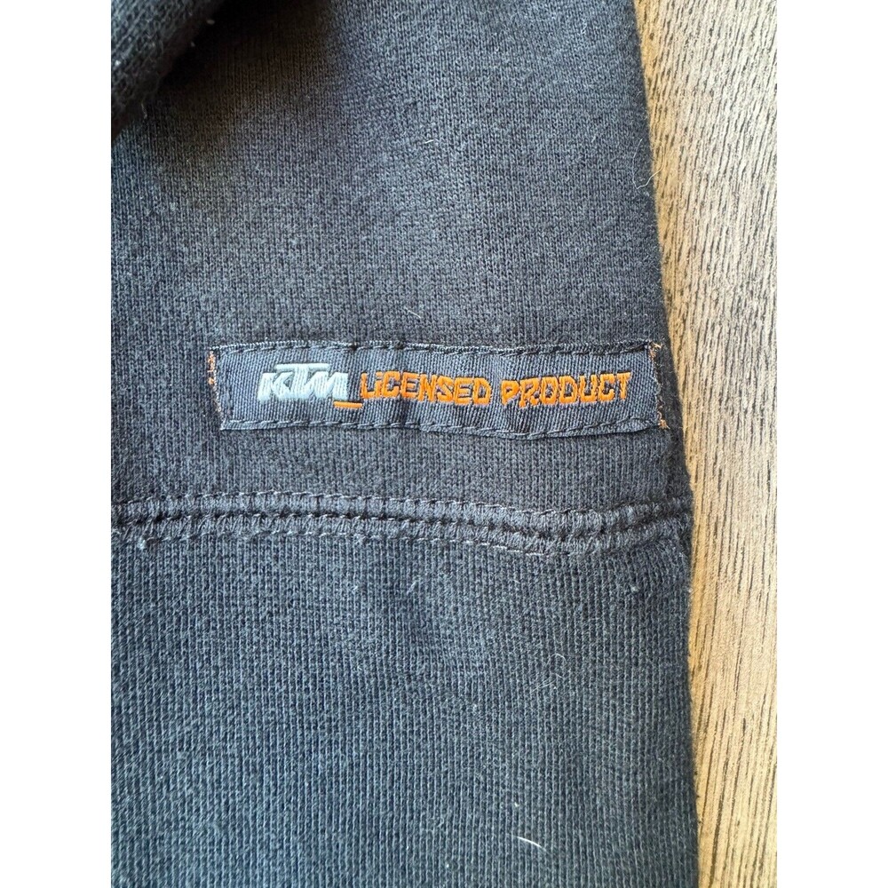 KTM PowerWear Fox Racing Hoodie Men’s Small Orange Black Zip Up Moto - Picture 2 of 5